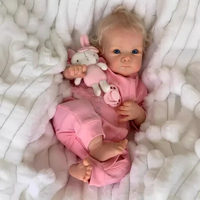 Reborn Realistic Newborn Baby Dolls, 18 inch Silicone Real Toddler Girl Lifelike - Image 1 of 4