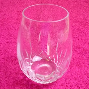 Waterford Crystal (Lismore Essence) 5 3/8" STEMLESS RED WINE EUC - Picture 1 of 7