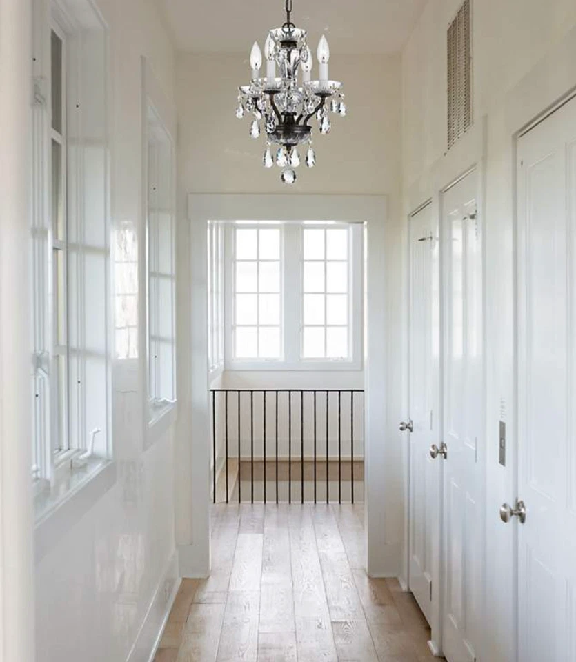 Restoration Hardware STYLE 19th C. Rococo Mini Solid Cut Crystal Chandelier