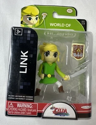 Link World of Nintendo Legend of Zelda Windwaker 2.25" Figura Nueva LEER Foto 1 de 4