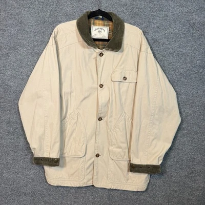 Chaqueta Colección Aberdeen Para Hombre Grande Lona Franela Forrada Abrigo Carga Tareas Granero Foto 1 de 4