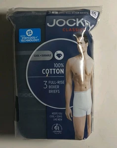 Jockey 3er Pack Classics Full Rise Black Staycool Cotton Boxershorts Unterwäsche XXL - Bild 1 von 4