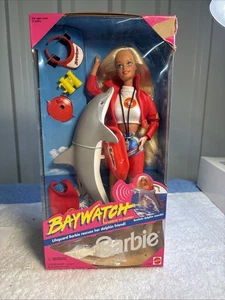 BAYWATCH BARBIE DOLL Lifeguard with Dolphin - 1994 Vintage NEW - Picture 1 of 5