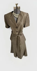 NEW Tahari ASL Skirt Suit 12 Two Piece Set Luxurious Linen Blend Bonus Belt $280 - Picture 1 of 24