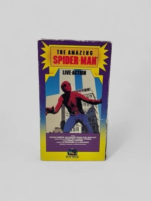 The Amazing Spider-Man Live Action Movie VHS 1977 Marvel Comics Tested Works HTF - Image 1 of 4