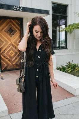 Комбинезон Free People Lighthouse укороченный размер S льняная смесь вязаные широкие пуговицы на ногах - Изображение 1 из 4