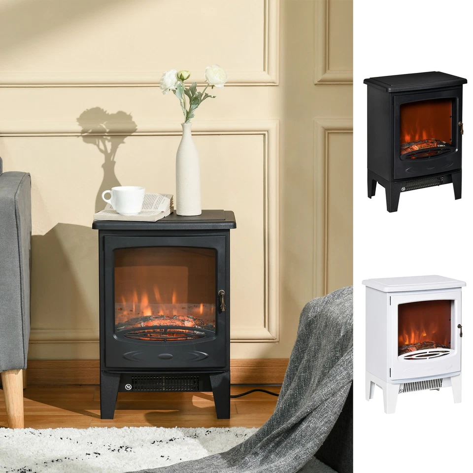 Freestanding Electric Fireplace Stove Heater with Realistic Flame Effect - Image 1 of 1
