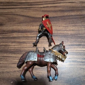 Schleich batalla medieval armadura caballero caballo D 73527 figura de acción adorno de pastel - Imagen 1 de 7