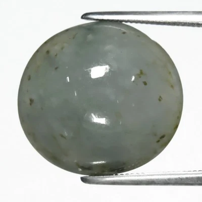 💎 14.06ct 16x15mm Oval Cabochon Natural Green Jade - Untreated, Burma Gemstone - Image 1 of 4