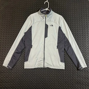 The North Face hell dunkelgrau Full Zip Langarm Pullover Herren Gr. L - Bild 1 von 8