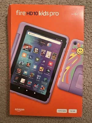 Amazon Fire HD 10 Kids Pro 10" Tablet 2023 13th Gen 32GB Purple NEW SEALED - Image 1 of 4