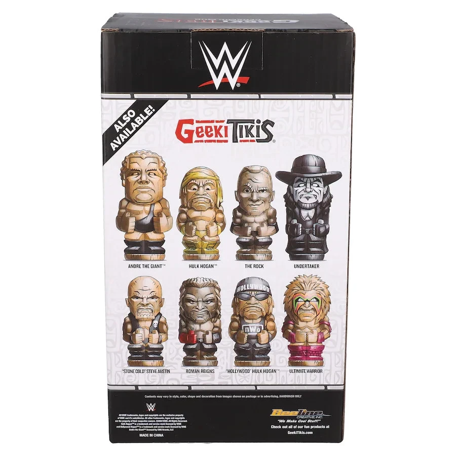 Geeki Tiki WWE Stone Cold Rock Hulk Hogan & Andre The Giant + Más Juego de 8 tazas Foto 1 de 4