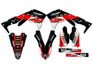 2016-2018 KX 450F RICOCHET Black Senge Graphics Kit Compatible with Kawasaki - Picture 1 of 4