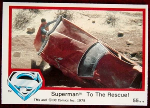 SUPERMAN - Card #55 - Superman To The Rescue! - Topps UK 1st Series - 1978 - Picture 1 of 2