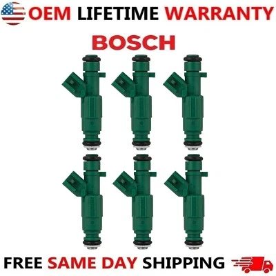 OEM 6x Bosch Fuel Injector Fits For 1999-2003 Ford Windstar 3.8L V6 #280155789 - Image 1 of 4