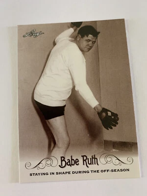 2016 Leaf Trading Baseball Card Babe Ruth: Staying in Shape #46 - Image 1 of 2