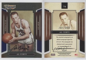 2008 Donruss Americana Sports Legends Mirror Blue Signatures Al Cervi Auto HOF