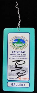 Randy Quaid Signed 1994 AT&T Pebble Beach National Pro-AM Ticket JSA Authentic - Picture 1 of 3