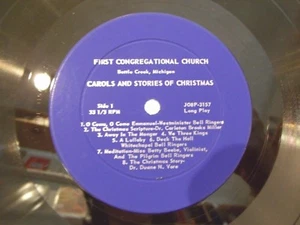 First Congregational Church Bell Ringers Battle Creek MI Christmas LP J08P-3157 - Imagen 1 de 5