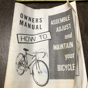 How to Assemble Adjust & Maintain Your Bicycle Manual - Picture 1 of 7