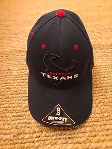 Vtg Reebok Houston Texans Logo Draft Team players sideline Hat cap 1 One Fit Nwt - Picture 1 of 4