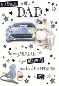 Birthday - Dad - Car Wash - Greeting Card - Free Postage