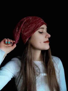 Cappello Berretto Protezione EMF Beanie 5G Protezione Blocco Radiazioni Wi-Fi Rosso Unisex - Foto 1 di 10