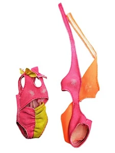 Trajes de baño vintage de Barbie y patrón mojados y salvajes que cambian de color #4138 y 4103 212 - Imagen 1 de 2