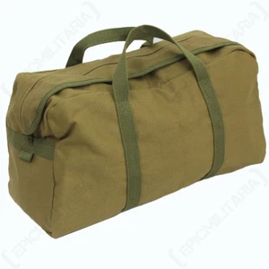 Khaki US Army Tool Bag - Gym Bag Holdall Pack American Military Duffel New - Picture 1 of 4