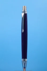 "Grape Soda" Blade Button Click Kugelschreiber in strapazierfähigem Nickel-Finish - Bild 1 von 9