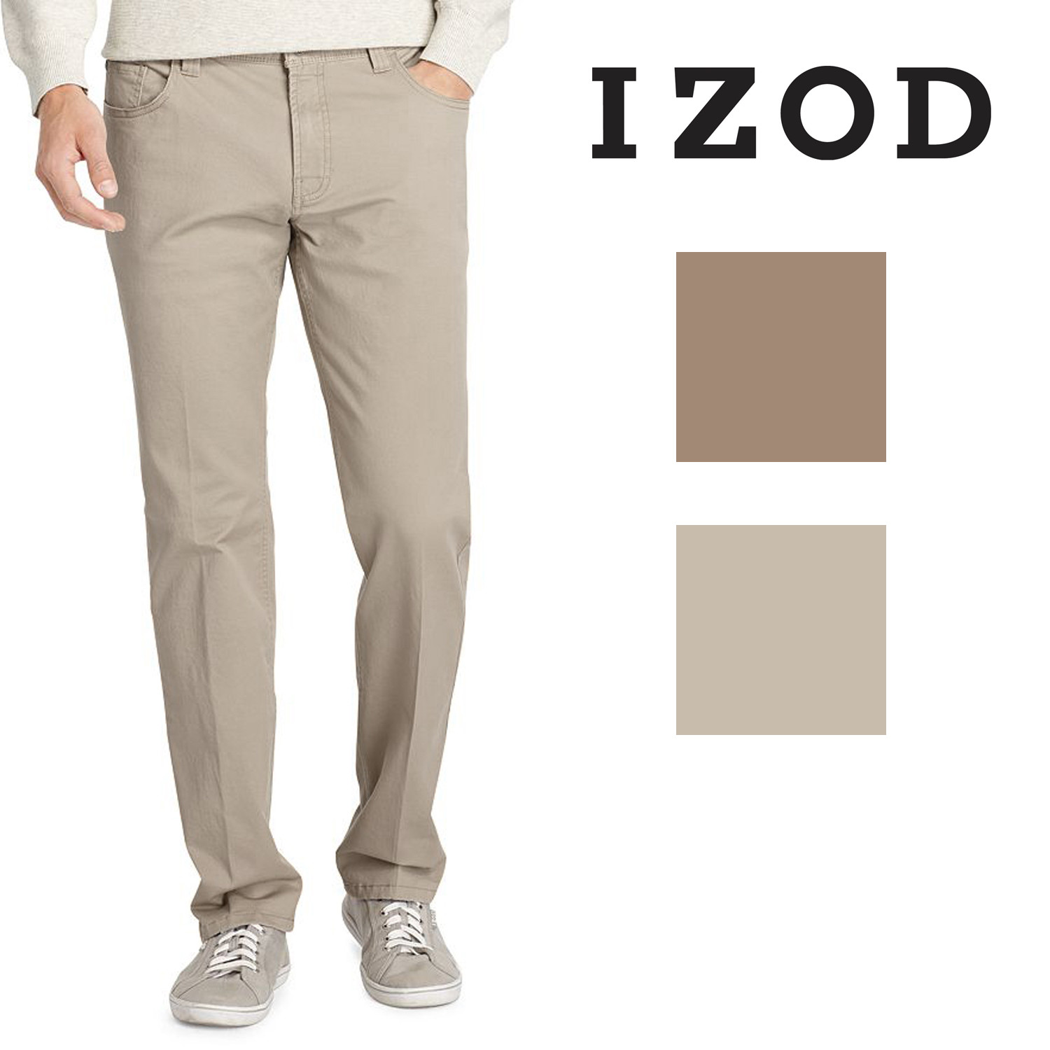 IZOD Mens Straight Fit Stretch Pants | eBay