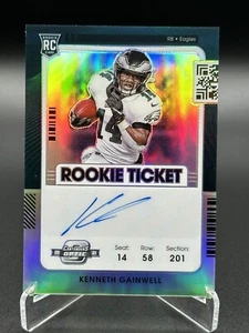 2021 Contenders Optic Kenneth Gainwell Silver Prizm Rookie Auto RC - Bild 1 von 2