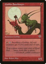 MIR GOBLIN SOOTHSAYER 1x Rare Magic Mirage MTG Ex Excellent Condition