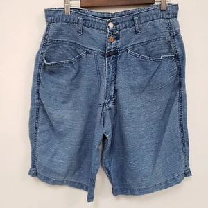 Vintage Marithe Francois Girbaud Mens 90S Baggy Denim Jean Shorts Size 32 Y2K - Picture 1 of 12