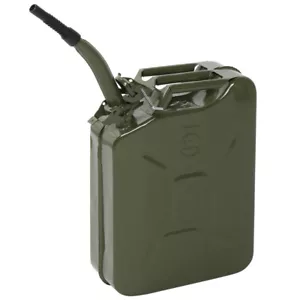 20L Portable American Fuel Oil Petrol Diesel Storage Can Army Green High Quality - Picture 1 of 24