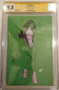 SHE-HULK #2 DAVID Nakayama SIGNIERTE Abdeckung MARVEL 2022 BAM BOX VIRGIN CGC 9,8 NEUWERTIG - Bild 1 von 4