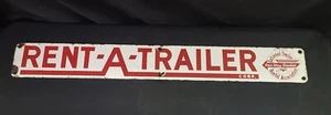 Rent-A-Trailer Corp. National Rental Association One Way Service Porzellanschild - Bild 1 von 13