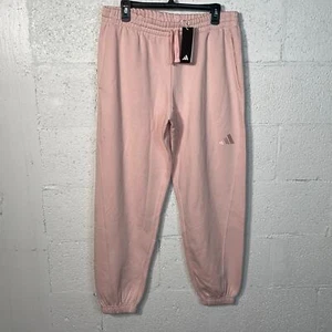 Adidas Women's All SZN Fleece Open Pants sandy pink XL - Picture 1 of 6