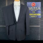 Hardwick Clothes 2 Piece Suit Mens 38R 32x31 Gray Stripe Wool
