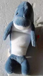 Ty Beanie Baby ECHO Dolphin - 21 de diciembre de 1996 - con pegatina rara Tush Tag Star - Imagen 1 de 4