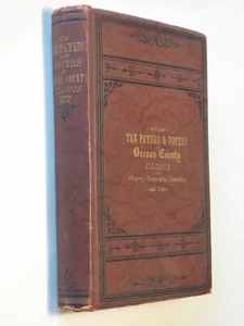 Bureau County Illinois IL History, first edition, 1877 genealogy Princeton - Imagen 1 de 9