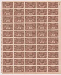 Scott # 972 " Indian Centennial " Mint Stamp Sheet of 50 - Picture 1 of 1