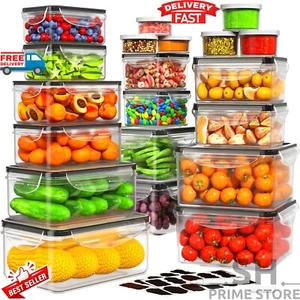 Airtight Food Storage Containers Set for Kitchen Pantry Organization (40Pcs) - Picture 1 of 7