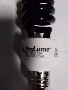 ProLume CFL15/BLB (109270) Black light Blue 15W Medium Base Party Light New - Picture 1 of 4