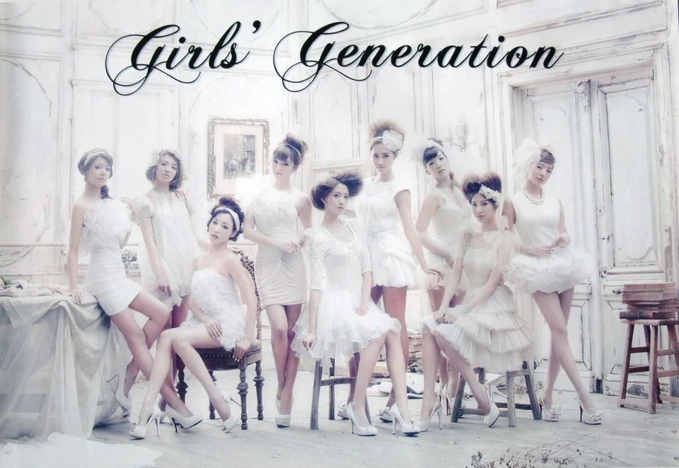 GIRLS GENERATION "WHITE DRESSES & HEADBANDS" ASIAN POSTER - Korean K-Pop Music - Image 1 of 1