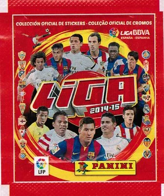 Brazil version 2014-15 Panini Spain La Liga BBVA LPF Soccer Sticker Pack