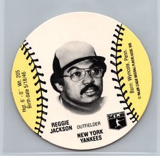 1978  Wiffle Ball Discs Reggie Jackson New York Yankees