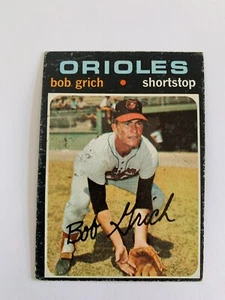 1971 Topps #193 Bob Grich RC - Baltimore Orioles (inv1) - Picture 1 of 2