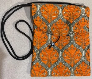 Neu Kelim Umhängetasche Handtasche aus Türkei Orange und Gold Evil Eye Perlen - Bild 1 von 6