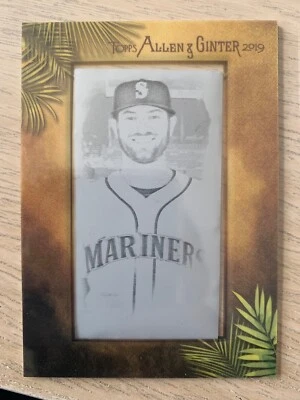 2019 Topps Allen Ginter plate MITCH HANIGER #ed 1/1!! Seattle Mariners - Image 1 of 2